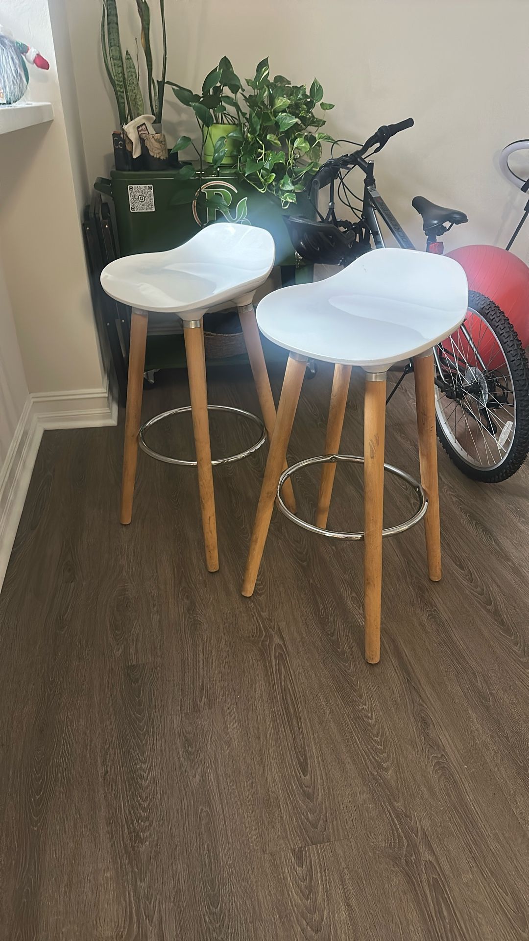 Two Counter-Height Kitchen Stools