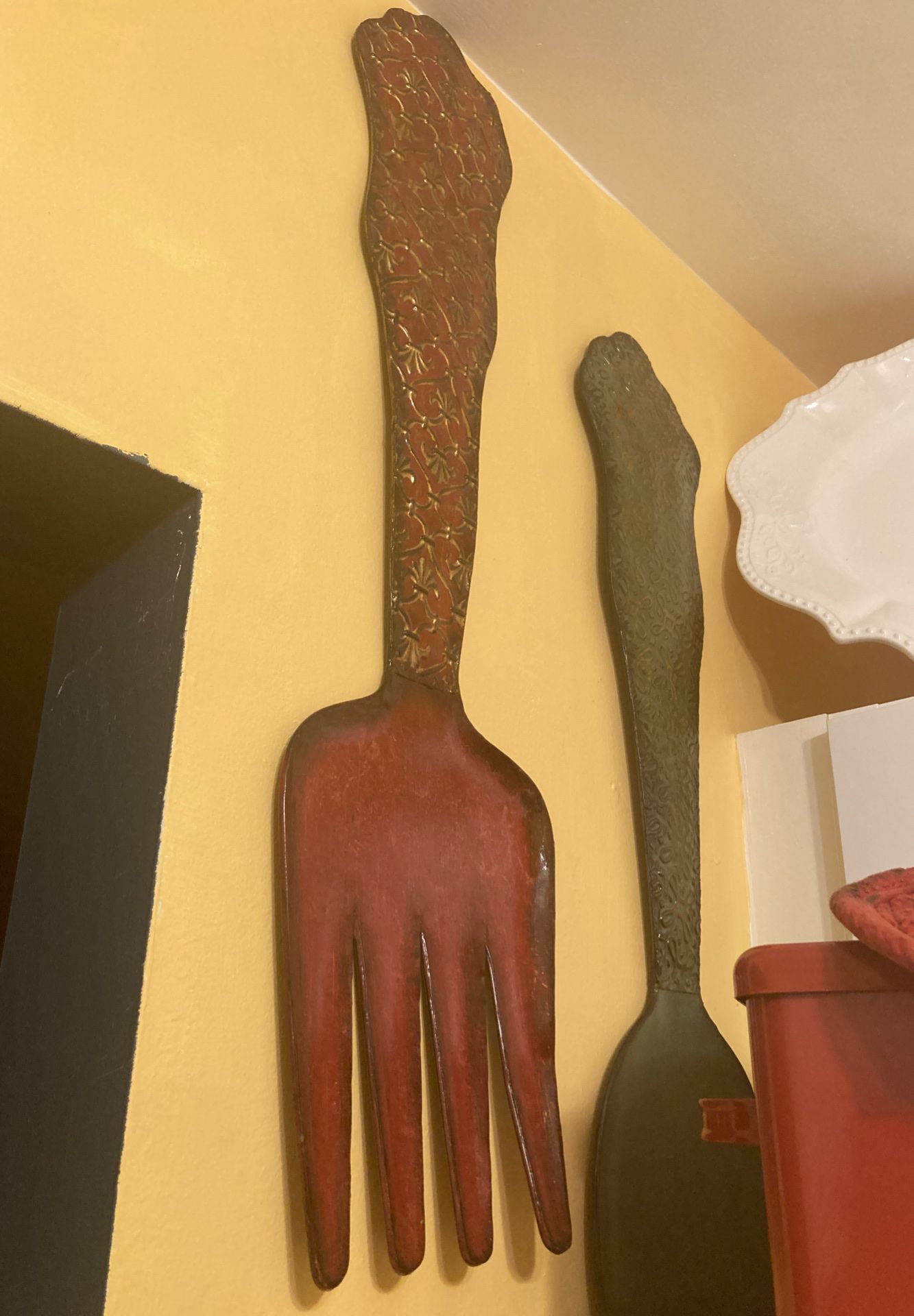 Fork and spoon wall art