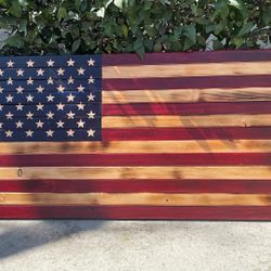 Wooden American Flag