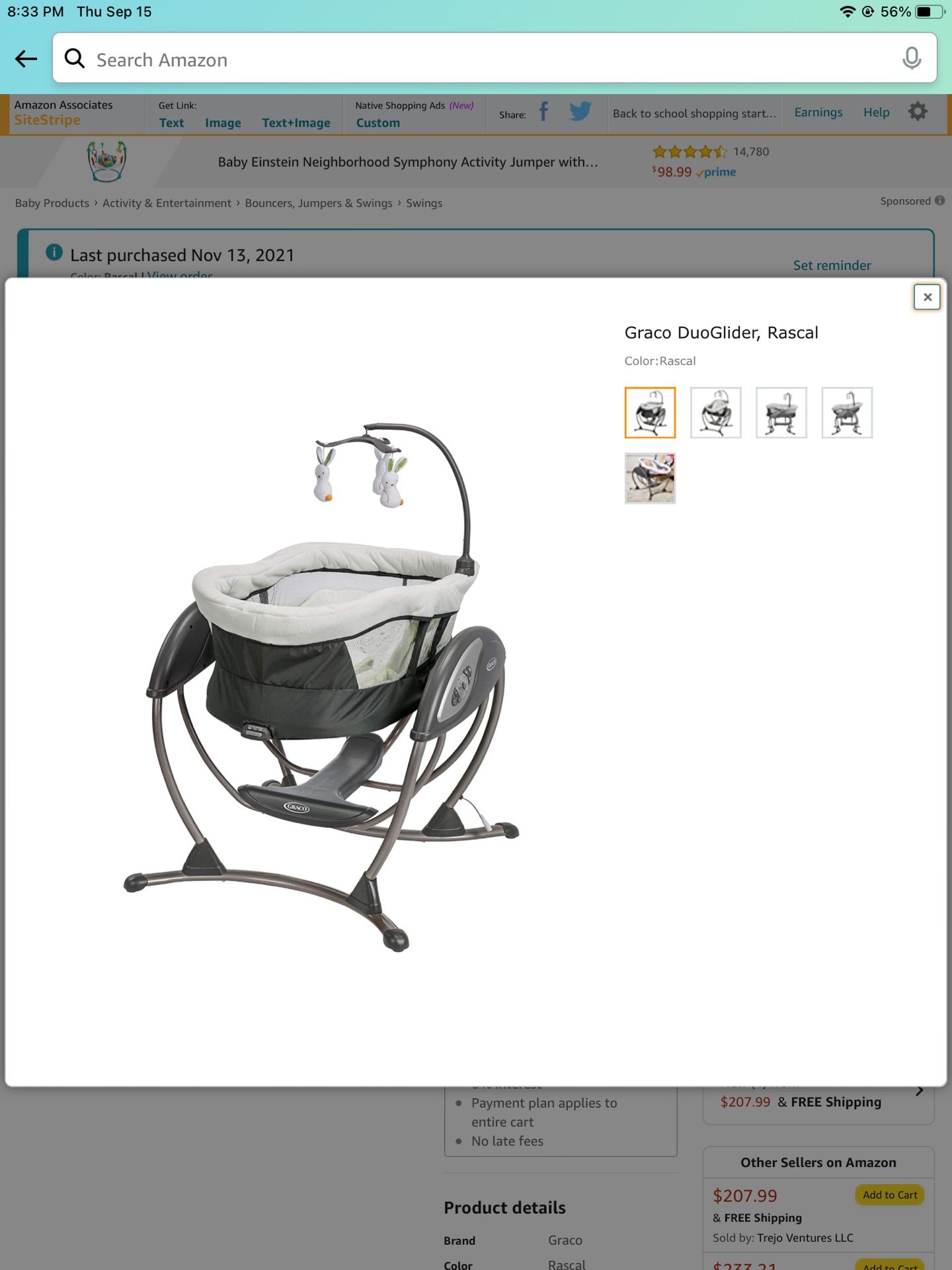 Graco DuoGlider, Rascal Baby Swing And Rocker