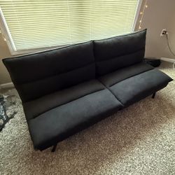 Mainstays Pillow Top 71.25" Futon, Charcoal
