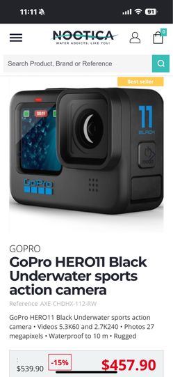 GoPro 12 Black Camera Waterproof
