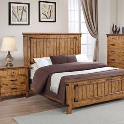 Brand New Rustic Wooden Bed