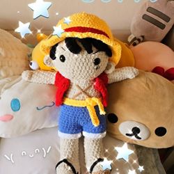 Handmade Crochet One Piece Luffy