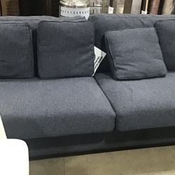 Blue Fabric Sofa 