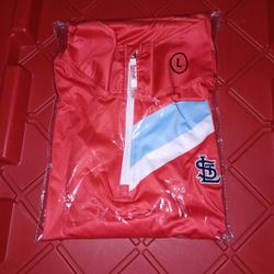 G / LARGE ST.LOUIS CARDINAL PULLOVER JACKET 
