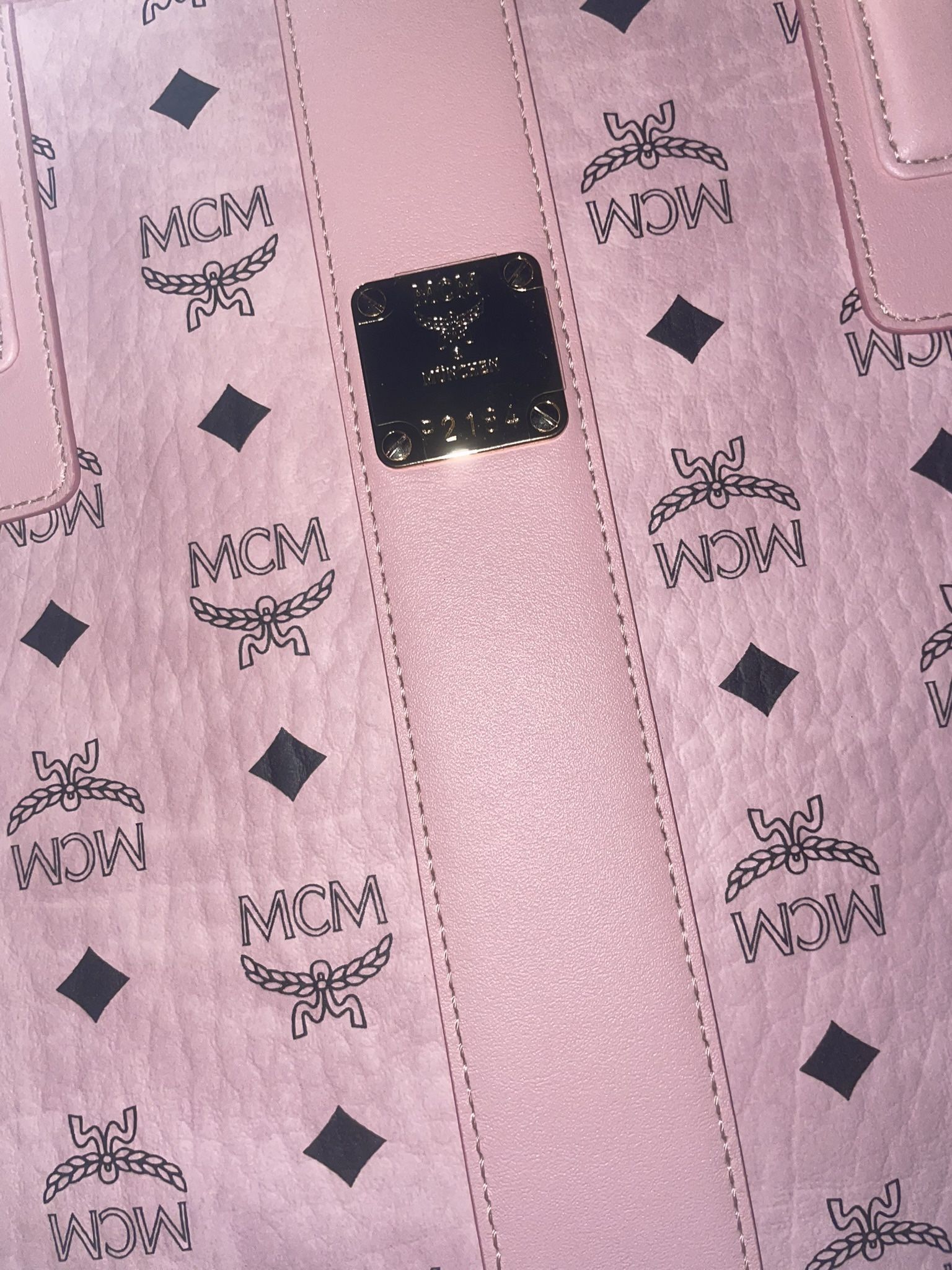 Pink MCM tote Bag