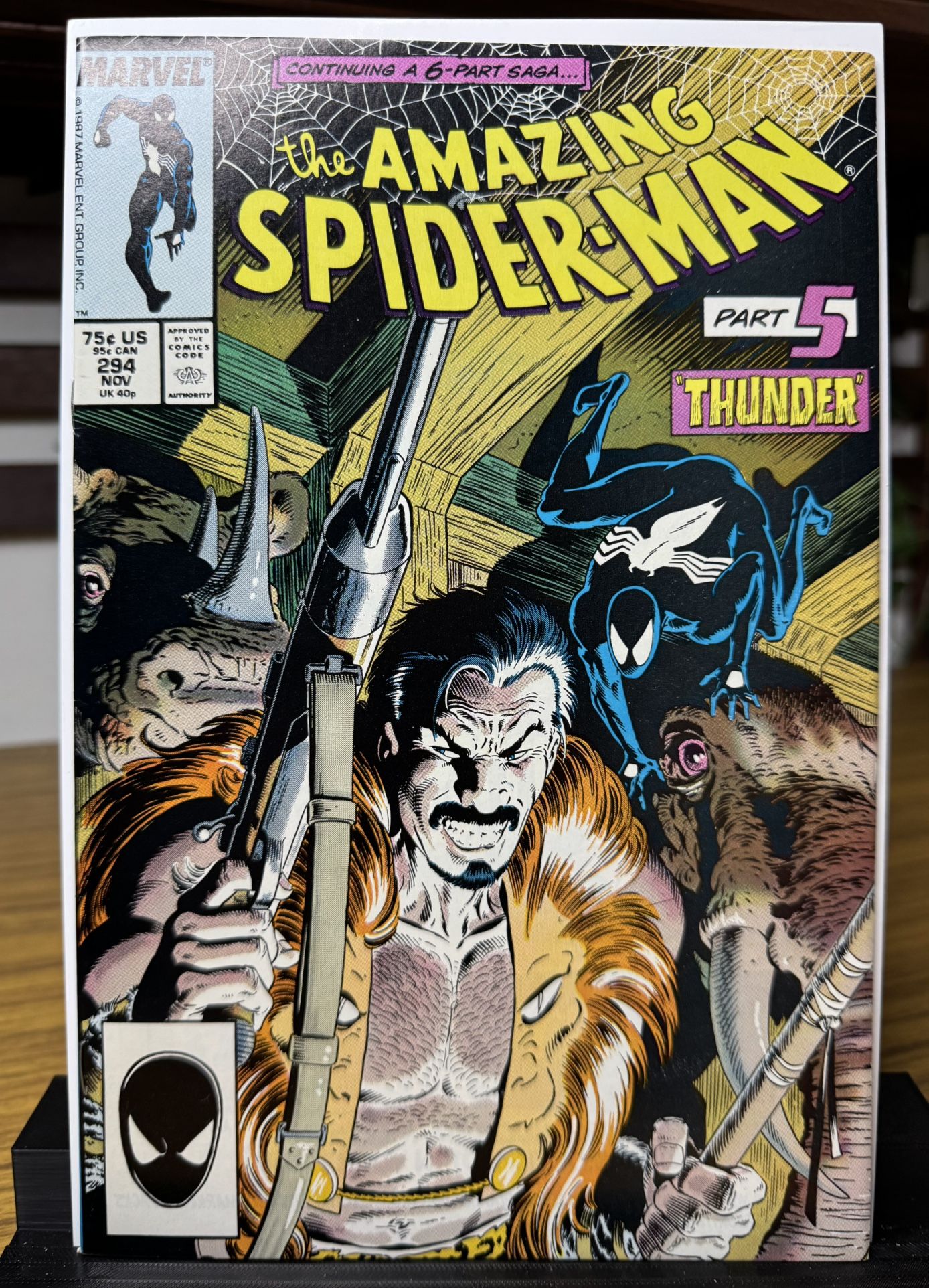 Amazing Spider-Man #294 (DC, 1987) KEY-Death Of Kraven The Hunter