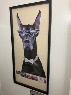 Alex Zeng Framed Doberman Dog Show Collage Art Print