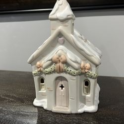 Vintage Enesco Sugar Town Chapel Nightlight, Precious Moments