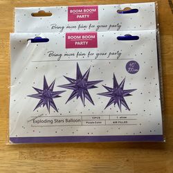 Exploding Star Balloon 40”