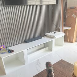 Tv stand with chimney 