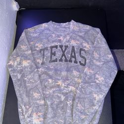 Camo Long Sleeve Sweater Mens Small