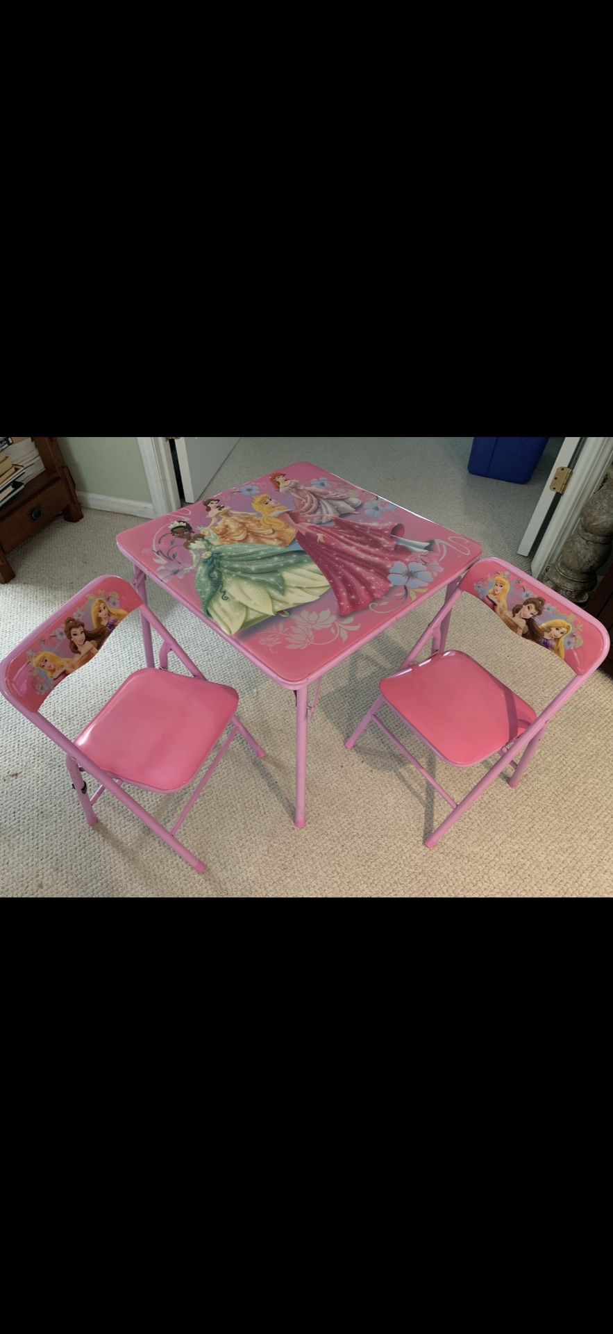 disney princess toddler table and chair set