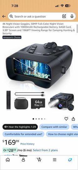 4K Night Vision Goggles