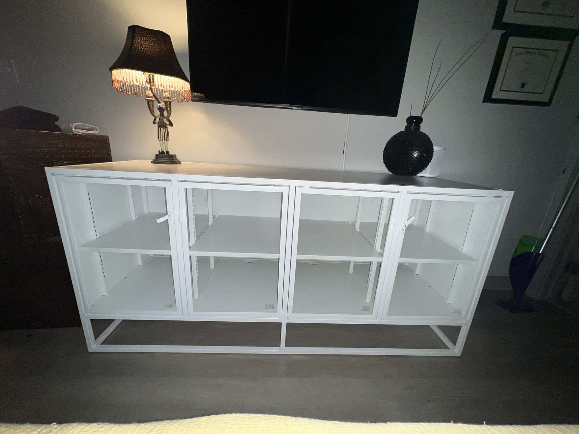 Crate & Barrel - White sideboard/media console