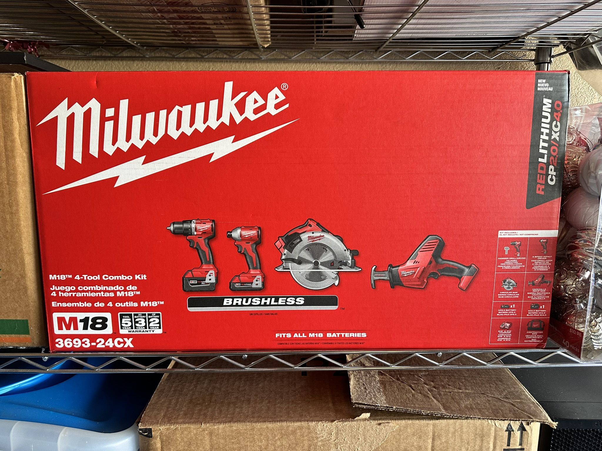 Milwaukee M18 4-Tool Kit