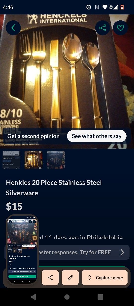 Silverware Set Henkles