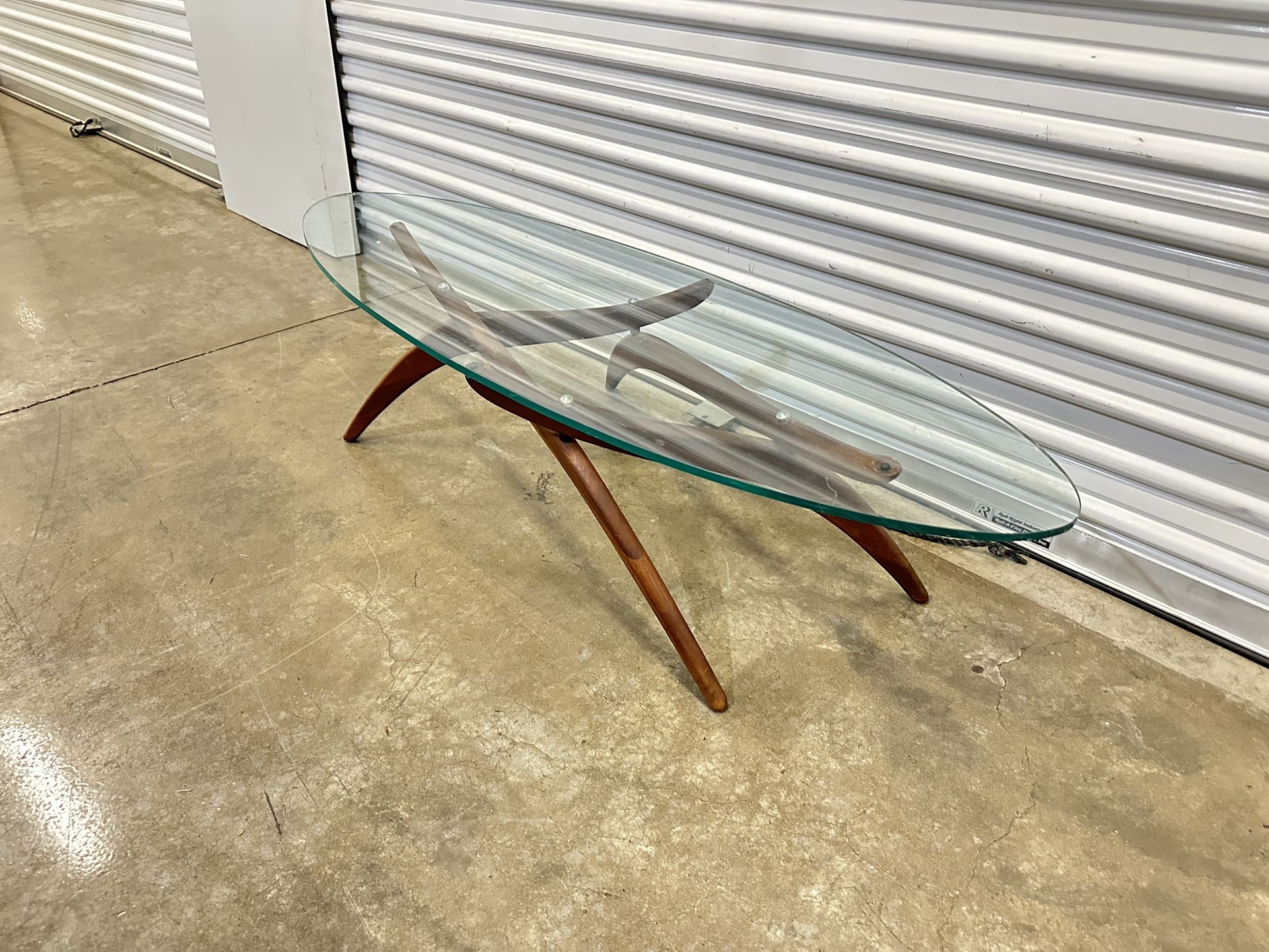 Vintage Mcm Walnut Coffee Table