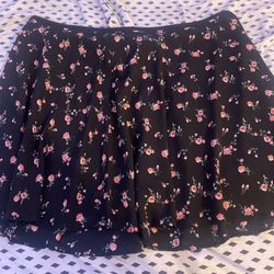 Plus Size Flower Skirt