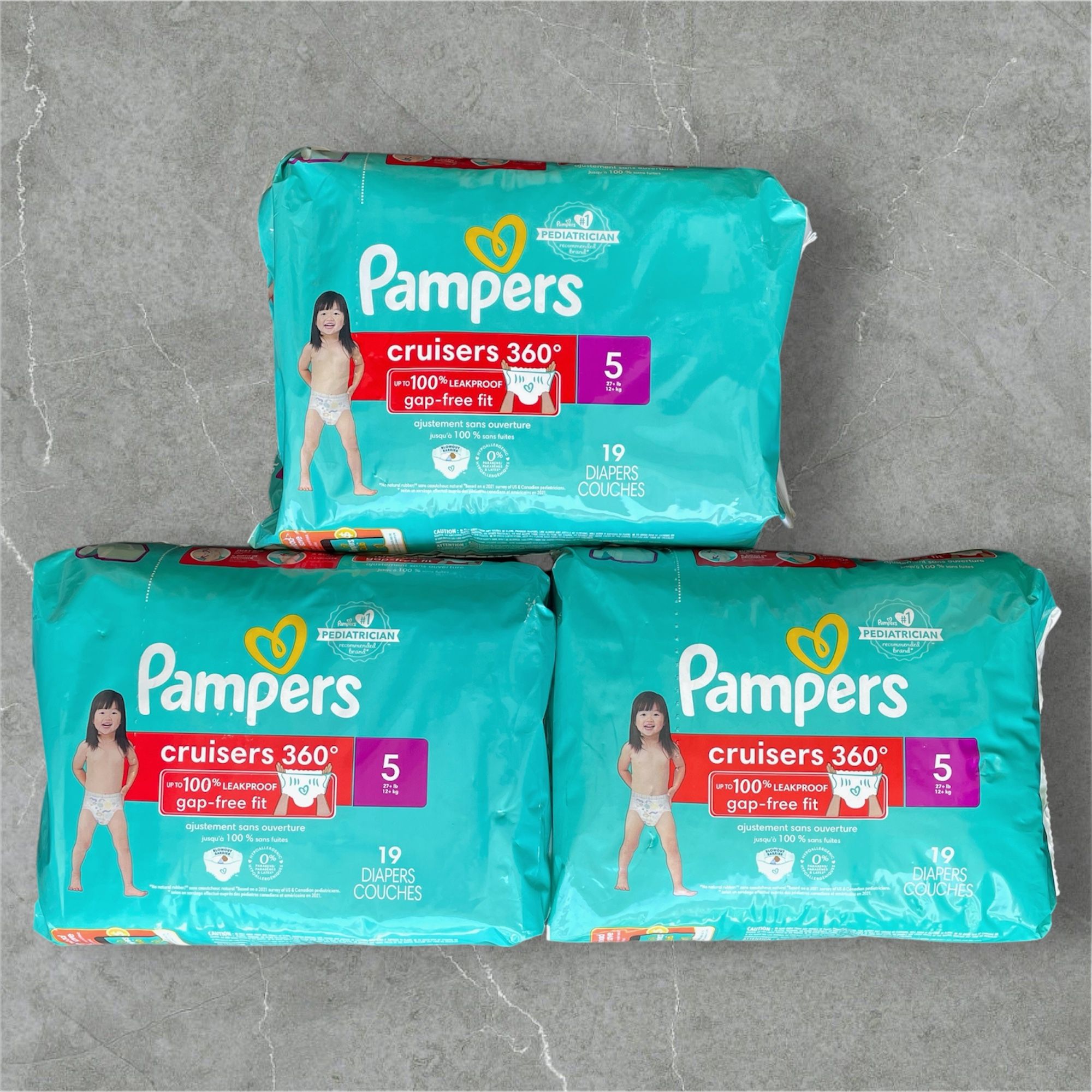 Pampers Cruiser 360 Baby Diapers Size 5