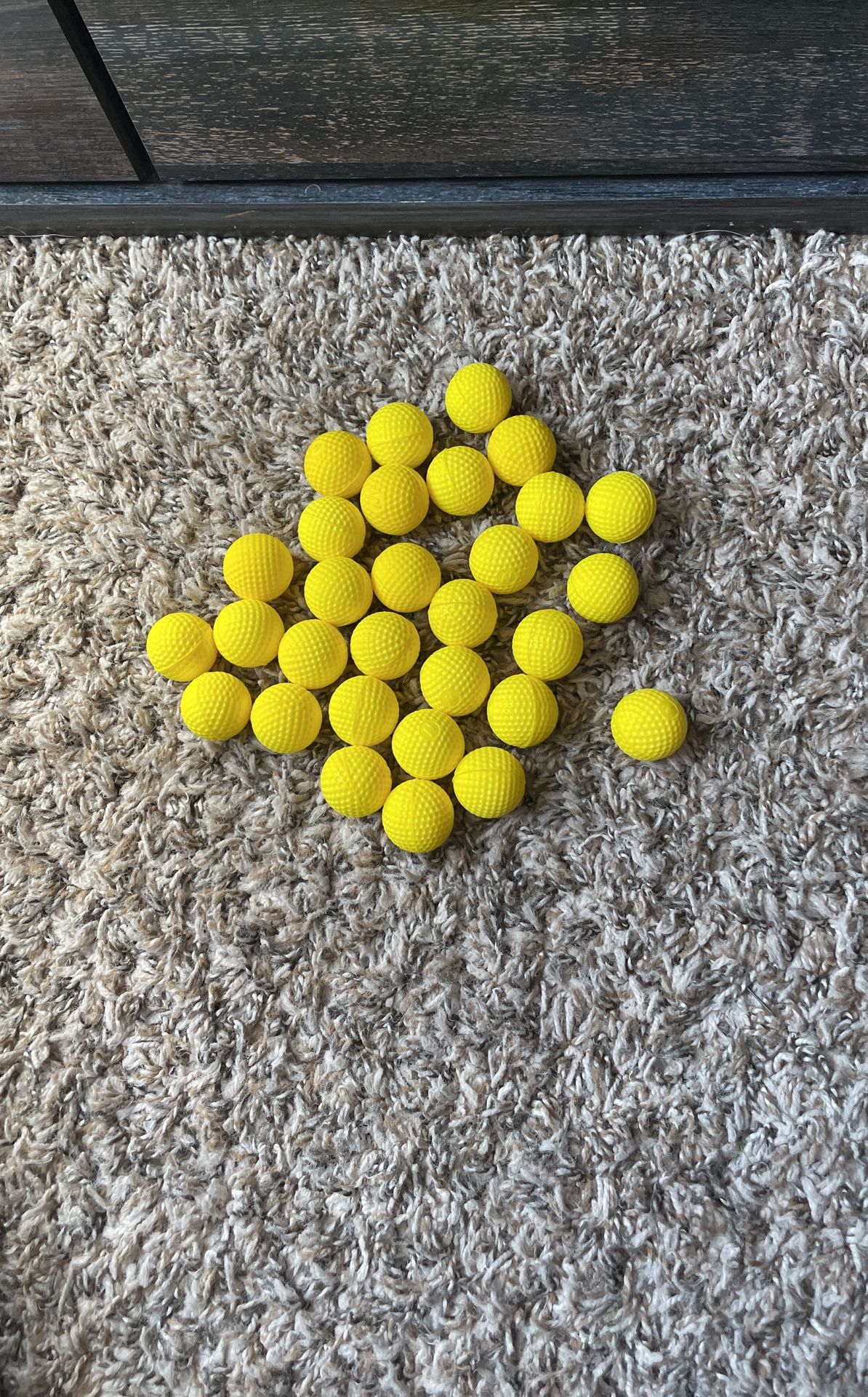 30 Nerf Gun Balls Yellow
