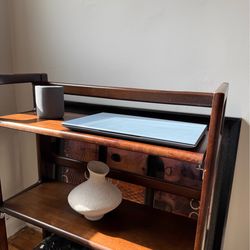 Vintage Wood Shelf Mid Century Bookcase Display Shelf