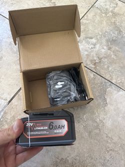 20V Max Lithium-Ion 6.0Ah Battery + Charger