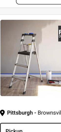Cosco Lite Solutions 5 ft. H Aluminum Step Ladder Type II 225 lb. cap.