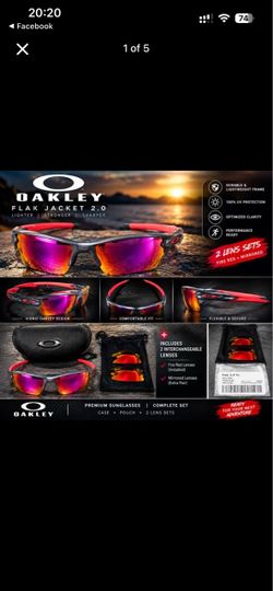 Oakley Flak Jacket 2.0 Sunglasses - Excellent Condition