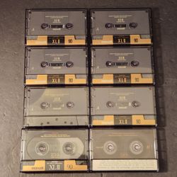 Vintage Maxell XLII 90 High Bias Type II Cassette Tapes Lot 8 Japan Used UDI