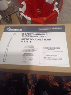 HammerHead 3-Spray Handheld Shower Head Set