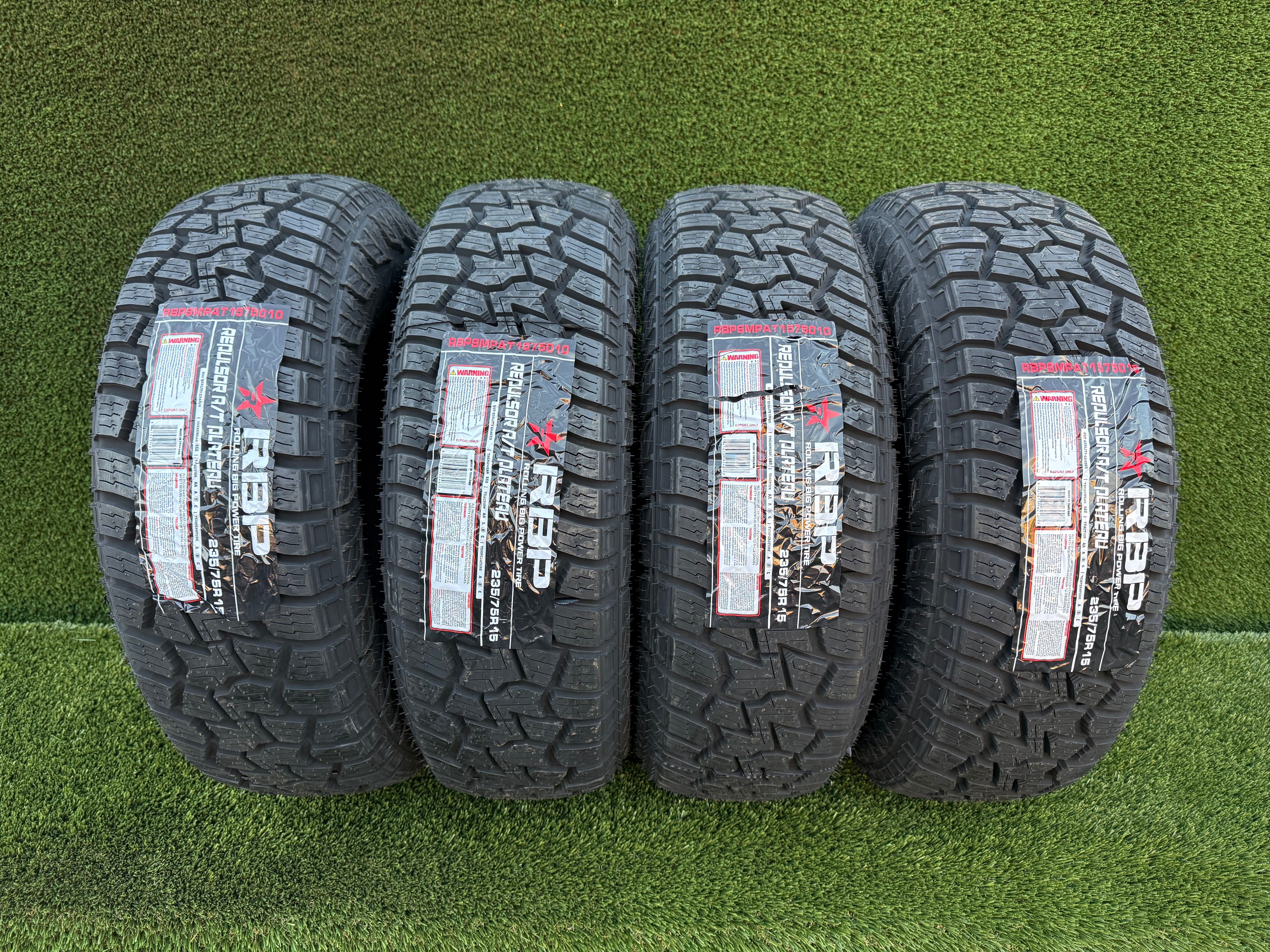 New 235/75/15 RBP Repulsor All Terrain Plateau Tires