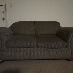 Olive Green Love Seat Couch