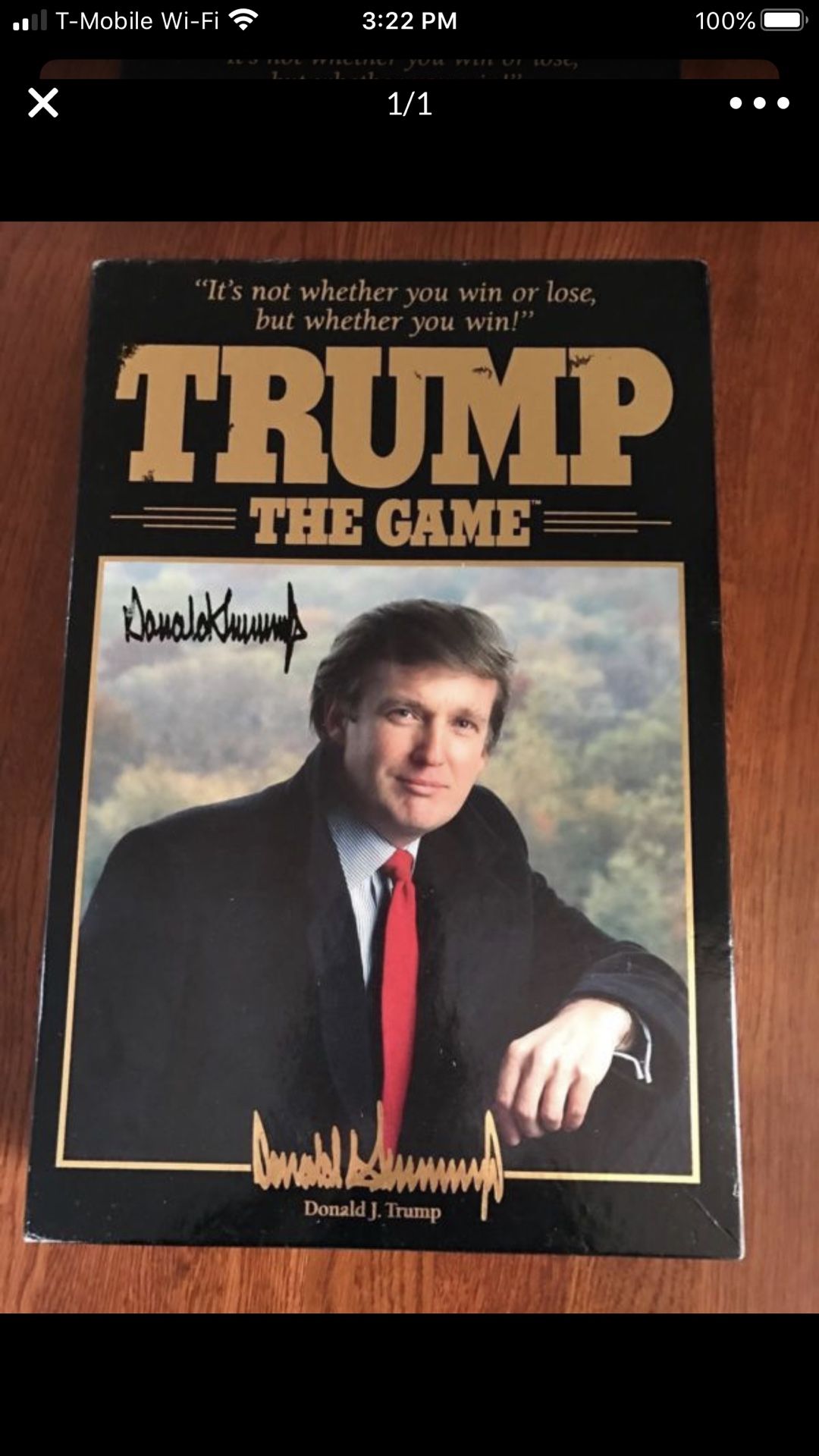 Donald Trump Board Game (Circa 1989)