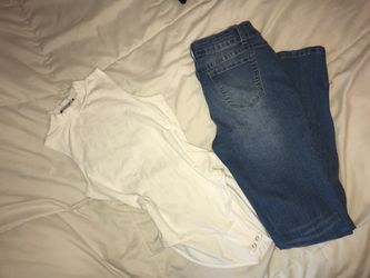 Bodysuit and jeans