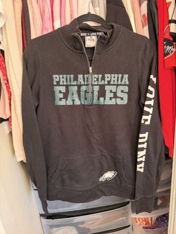 PINK VICTORIAS SECRET NFL EAGLES QUARTER ZIP