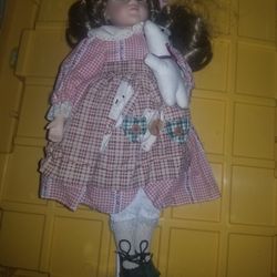 Vintage Porcelain Doll 