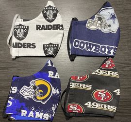 NFL Raiders Rams Cowboys 49ers Face Masks