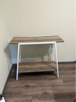 Wood Console Table Coffee Bar
