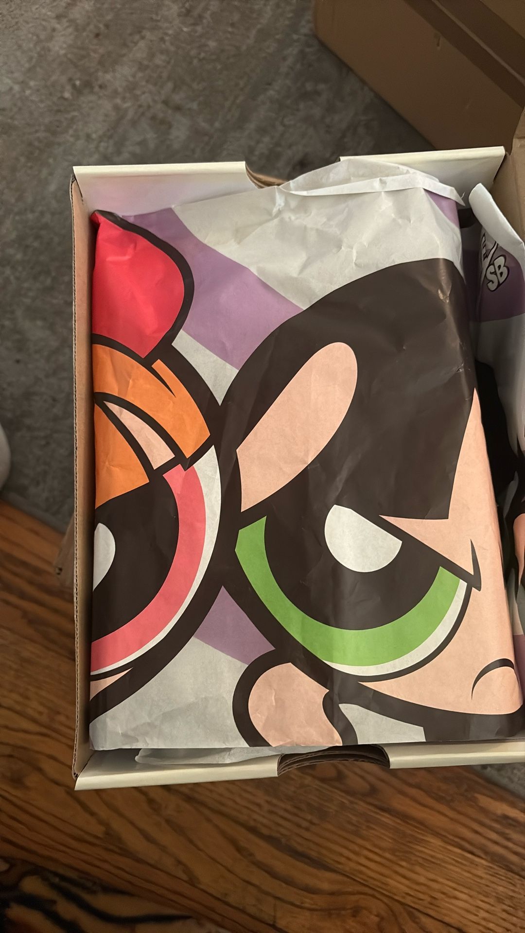 University Blue Power Puff Girls SB dunks