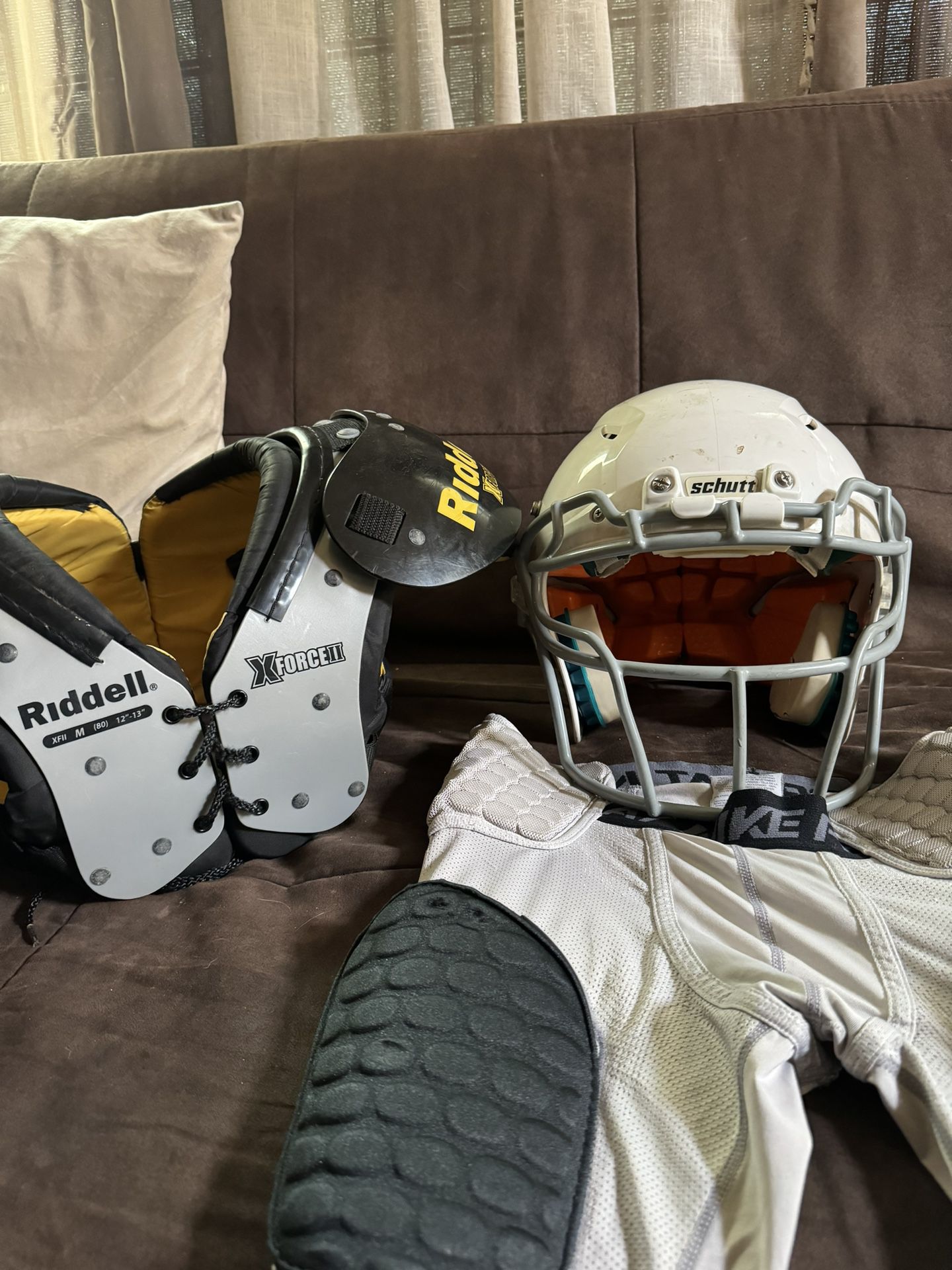 Football helmet and Gear 
