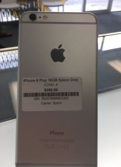 iPhone 6 Plus 16GB Space Gray Sprint