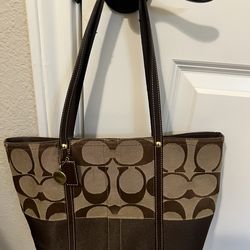 Coach signature purse