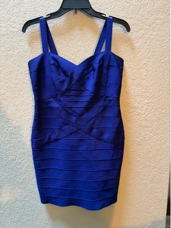 Royal Blue Bandage Dress Large