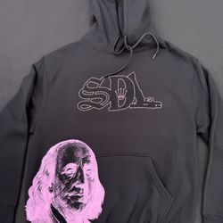 SDL Pink Rhinestones Hoodie Size Large XL
