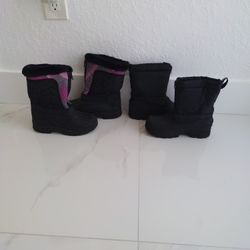 snow boots size 2
