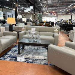 2 Pcs Living Room Set Sofa and Loveseat 