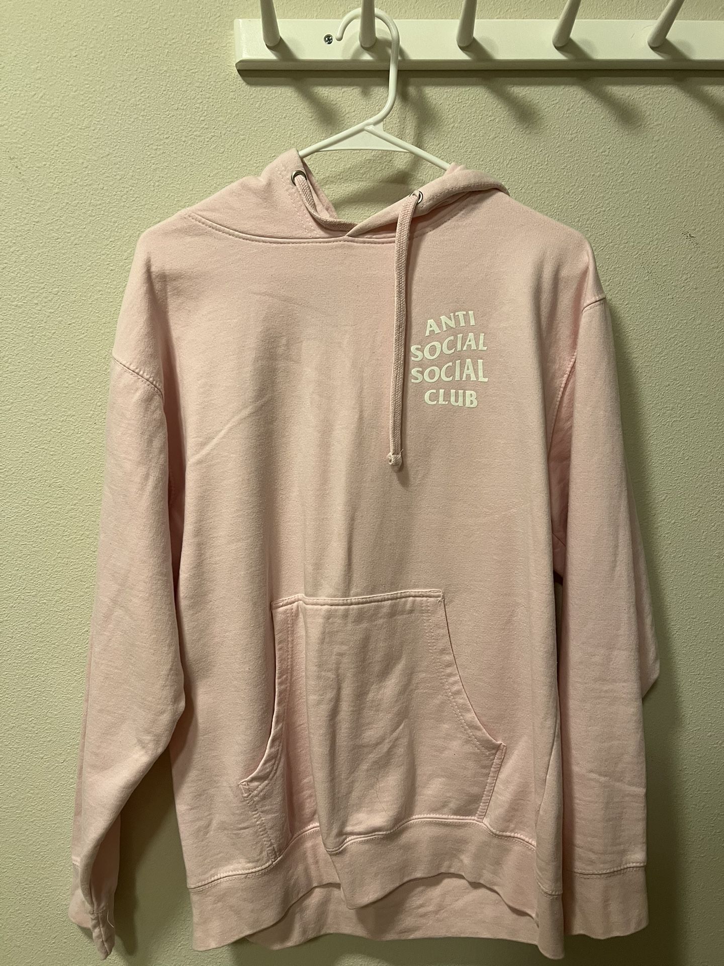 Anti Social Social Club Pink Hoodie Size Medium