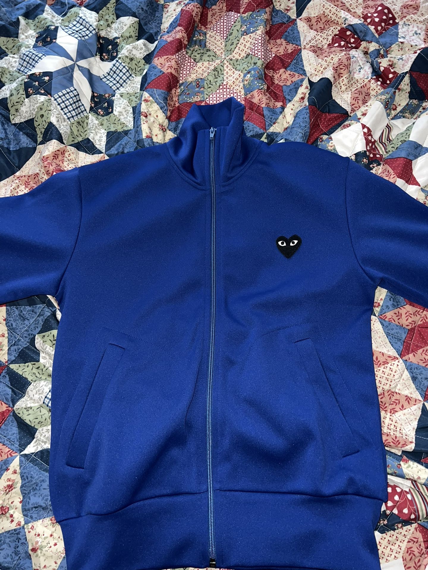 Comme des Garçons PLAY Black Heart Back Print Track Top